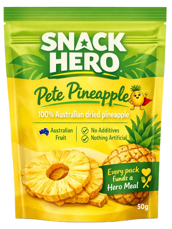 SNACK HERO - Pete Pineapple Dried Fruit Packs